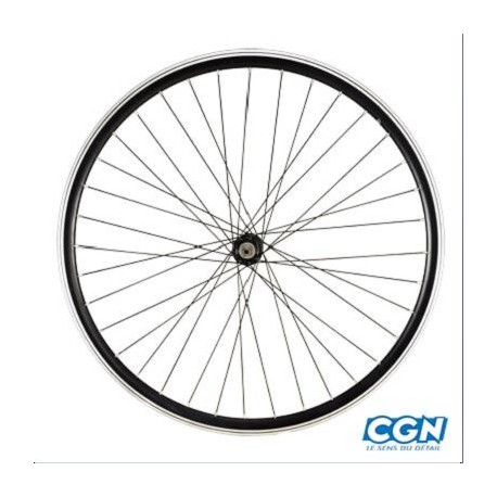 ROUE AV VTC 28P ALU NOIR RENORCEE