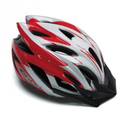 CASQUE VELO GES FLOW ROUGE-BLANC