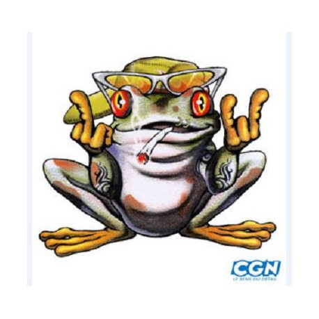 AUTOCOLLANT GRENOUILLE