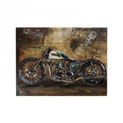 TABLEAU METAL MOTO SCRAMBLER