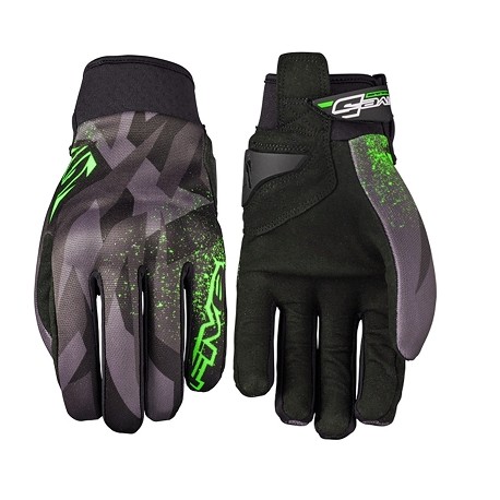 GANTS FIVE GLOBE NOIR-VERT