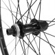 ROUE AR VTT 27.5 ALU NOIR DISQUE K7 AXE TRAVERSANT