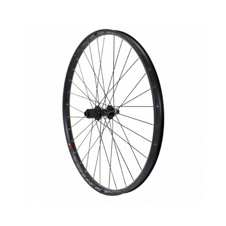 ROUE AR VTT 27.5 ALU NOIR DISQUE K7 AXE TRAVERSANT