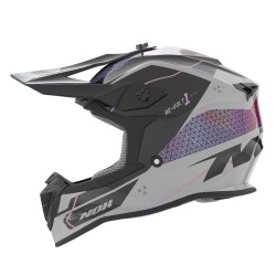 CASQUE CROSS NOX N633 REVOLT GRIS NARDO VIOLET