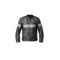 BLOUSON CUIR 4SQUARE HOMME COBRA NOIR