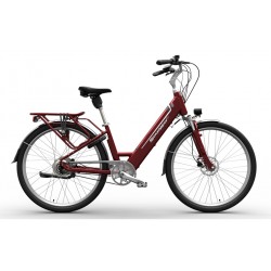 VELO ELECTRIQUE STARWAY GRAND TOURING BORDEAUX CADRE BAS EM