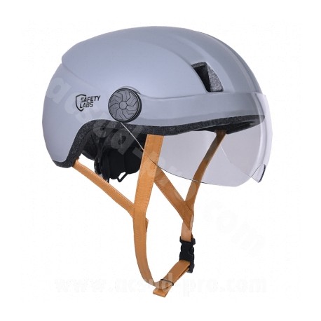 Casque vélo de route Adulte Safety Labs Avex bleu mat avec éclairage LED  intégré (taille L) - Casque vélo sur La Bécanerie