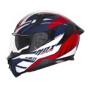 CASQUE NOX N303S VEKTRA ROUGE-BLANC-BLEU