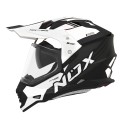 CASQUE CROSS NOX N312 IMPULSE NOIR MAT-BLANC