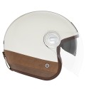 CASQUE JET NOX HERITAGE CREME CUIR