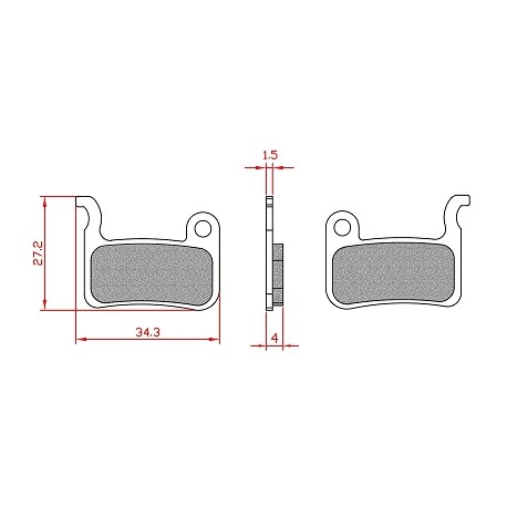 PLAQUETTES FREIN BRENTA STARWAY - SHIMANO