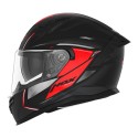 CASQUE NOX N401 XENO NOIR MAT ROUGE