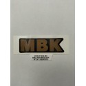 AUTOCOLLANT MBK CARENAGE MARRON 8CM