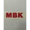 AUTOCOLLANT MBK ROUGE