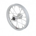ROUE AVANT ALU 12" AXE PLEIN