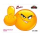 AUTOCOLLANT SMILEY VULGAIRE