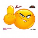 AUTOCOLLANT SMILEY VULGAIRE