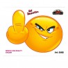 AUTOCOLLANT SMILEY VULGAIRE
