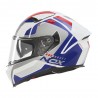 CASQUE NOX N402 MENTOR BLANC BLEU ROUGE