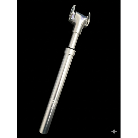 TIGE DE SELLE SUSPENDUE ARGENT ALU 27.2