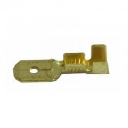 COSSE ELECTRIQUE LAITON PLATE MALE 2.8