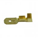 COSSE ELECTRIQUE LAITON PLATE MALE 2.8