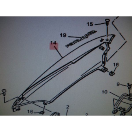 CARENAGE LATERAL DROIT GRIS SKYLINER07