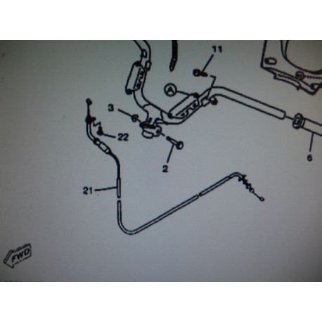 CABLE DE GAZ COMPLET SKYLINER03- 125cc