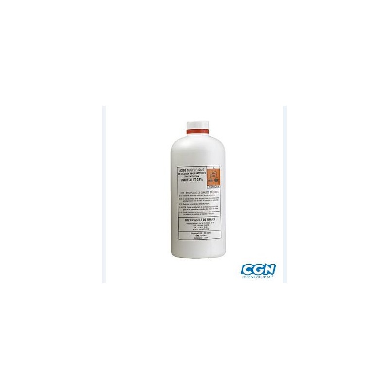 Bidon acide batterie 1L 37,4% (électrolyte) – PP passion parts AG
