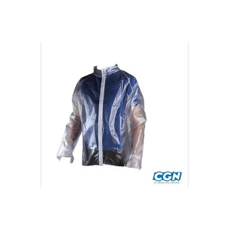 VESTE IMPERMEABLE TRANSLUCIDE PVC